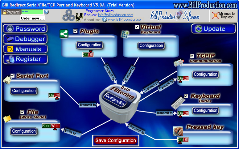 Bill Scale and Balance Wedge Keyboard software
