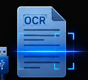 USB OCR reader — keyboard wedge device